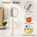 Storage Peeler with Storage Box Anti-splash Peeler