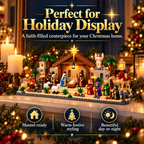 ✝️🎄 Nativity Advent Calendar – 24-Day Buildable Christmas Nativity Set