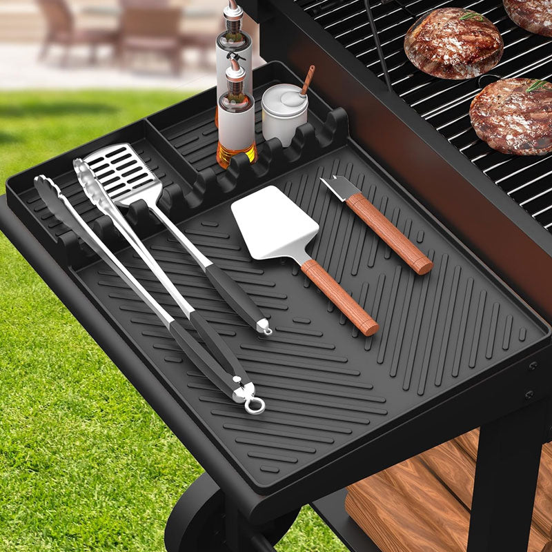 🔥 Silicone BBQ Side Shelf Mat — Keep Tools Clean & Close