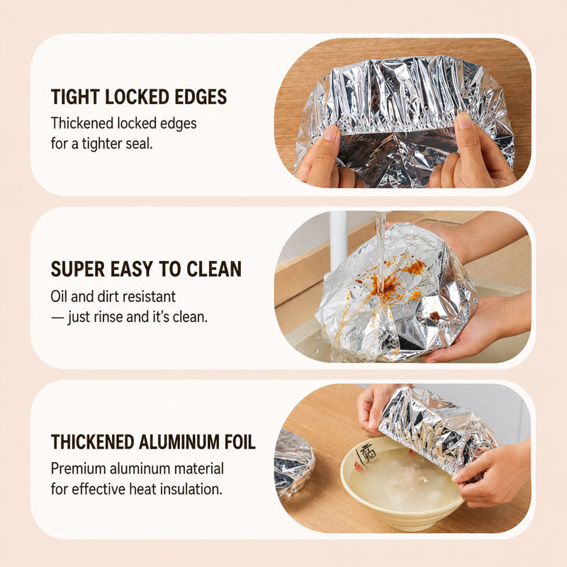 💥50K+ SOLD! ✨💖Aluminum Foil Heat-retaining Cover (50pcs)