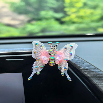 🔥 Enchanted Butterfly Crystal Car Vent Clip