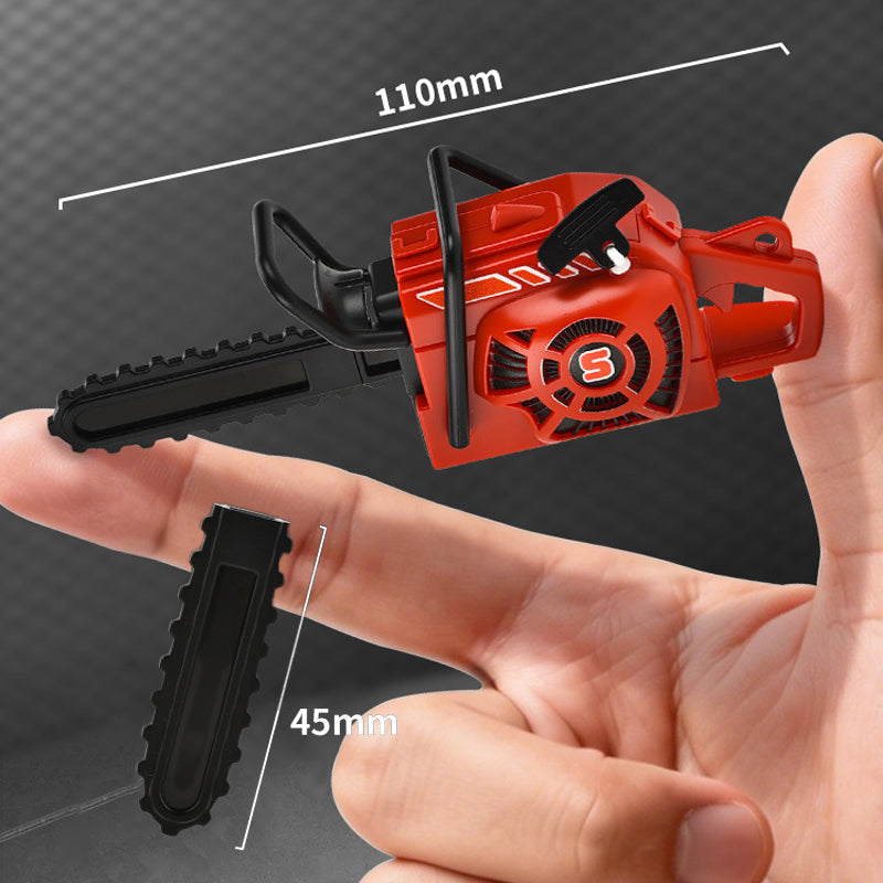 Mini Pull-String Chainsaw Keychain