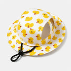 🐾 Pet Sun Hat – Adjustable Bucket Hat With Ear Openings & Chin Cord
