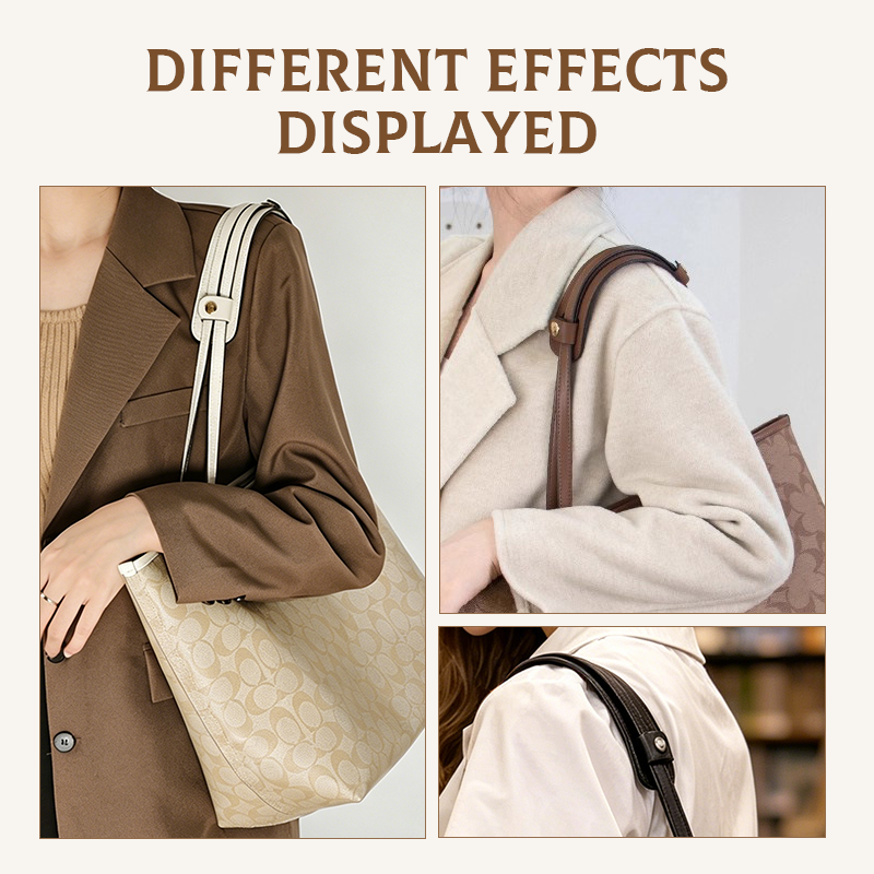 Tote bag modified shoulder strap with anti-slip and pressure-reducing shoulder pads