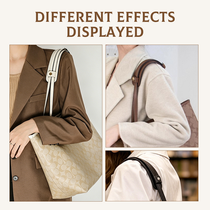 Tote bag modified shoulder strap with anti-slip and pressure-reducing shoulder pads