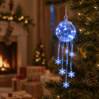 Winter Magic Snowflake Cascade – LED Hanging Christmas Ornament❄️
