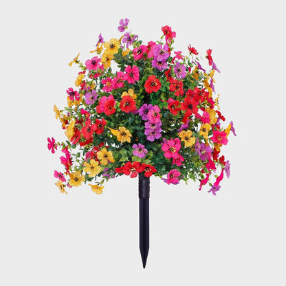 🔥 LAST DAY 50% OFF! 🏡💐Artificial Eucalyptus and Violet Ground-Insert Floral Decoration