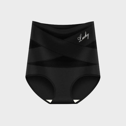 🌸Last Day-Buy 1 Get 3 Packs✨Plus-Size High-Waist Cross Tummy Control Panties