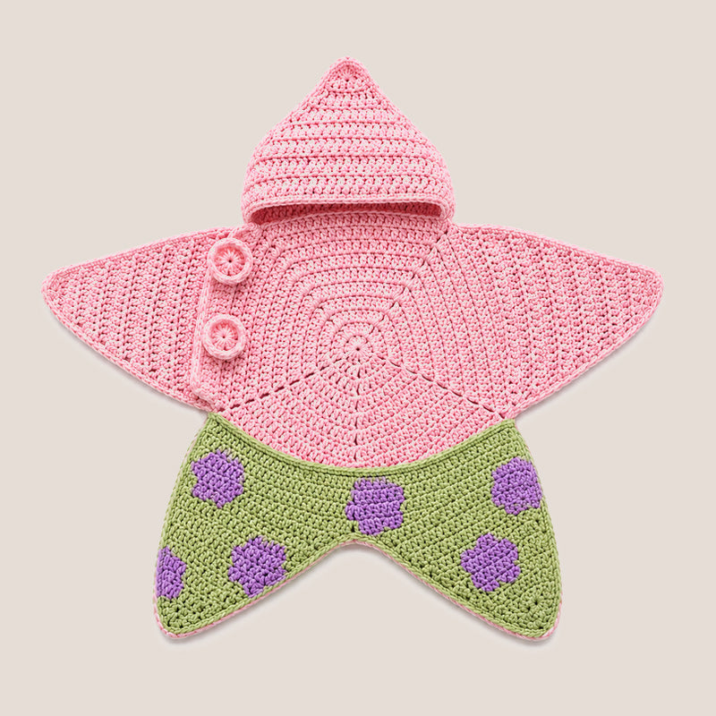 Star Knitted Baby Sleep Bag, Soft Warm Swaddle Blanket for Newborns, Cute Star Shape Sleeping Sack for Infants