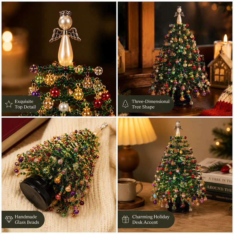 ⏳ Limited Time Offer — 50% OFF Today!🎄 Handmade Elegant Beaded Mini Christmas Tree