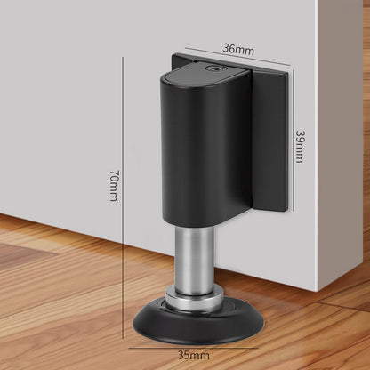 🚪 Drill-free zinc alloy windproof double-magnet invisible silent door stop
