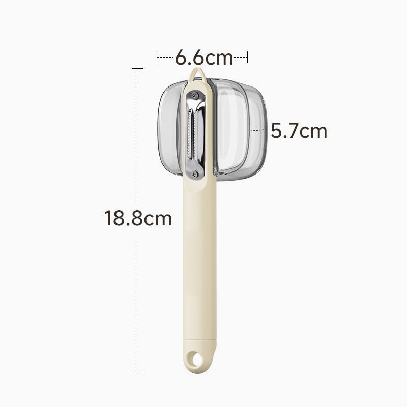 Storage Peeler with Storage Box Anti-splash Peeler