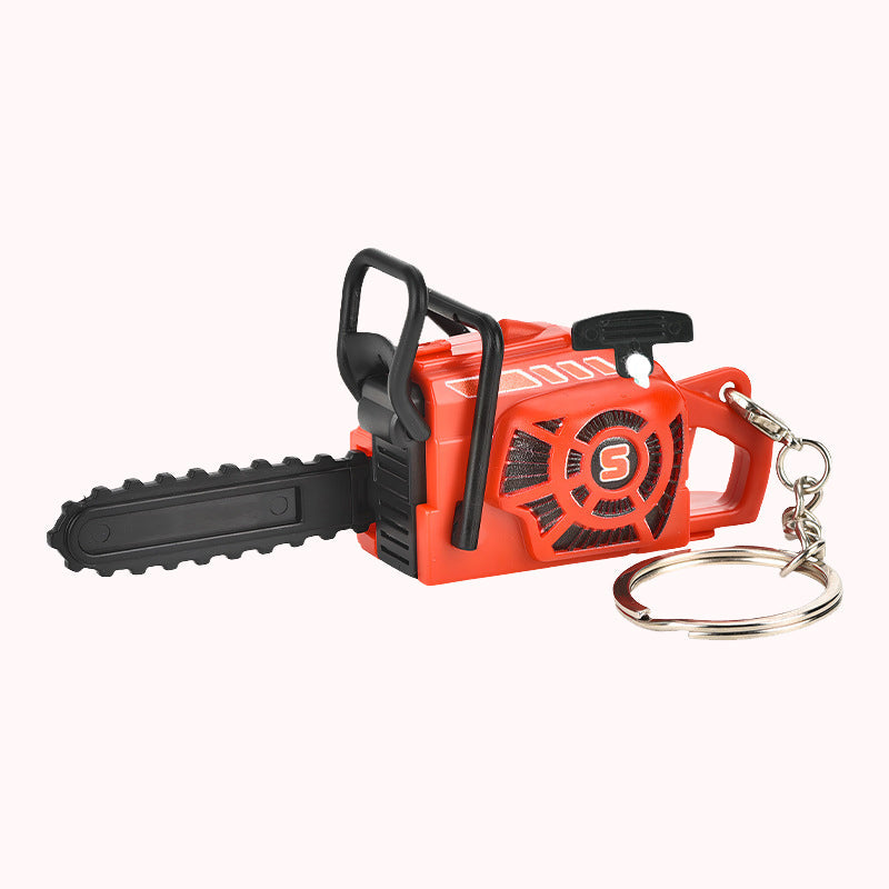 Mini Pull-String Chainsaw Keychain