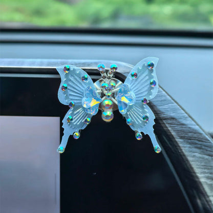 🔥 Enchanted Butterfly Crystal Car Vent Clip