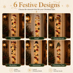 MerryCascade Glowing Christmas Door Hanger