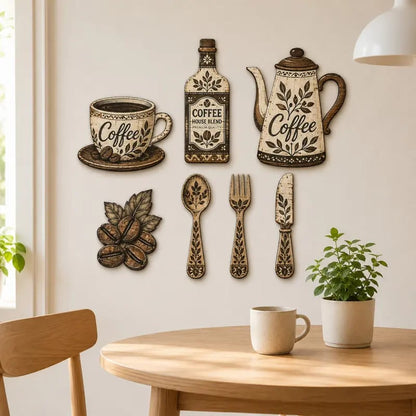Vintage Farmhouse Coffee-Themed Wall Art