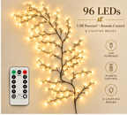 ✨ Flexible LED Branch Lights | Remote-Controlled Holiday Wall Decor