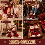 3D Hugging Christmas Socks 🎅 Cute Knit Holiday Socks 5 Designs