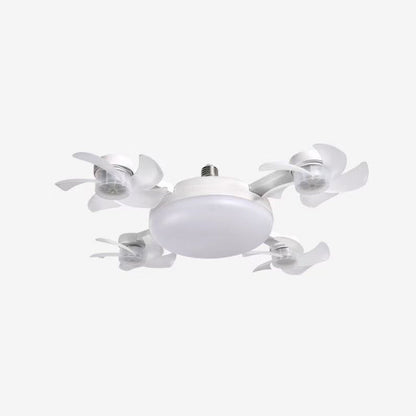 🌀Foldable Socket Ceiling Fan Light with Remote, Energy-Saving Cooling & Lighting for Bedroom & Home