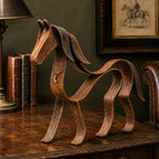 Vintage Metal Horse Sculpture – Rustic Equestrian Home Decor 🐎