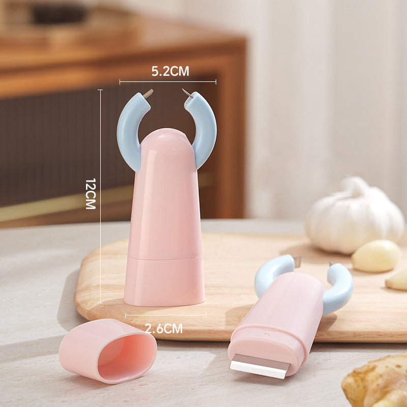 🧄 2-in-1 Garlic Peeler & Ginger Cleaner Tool