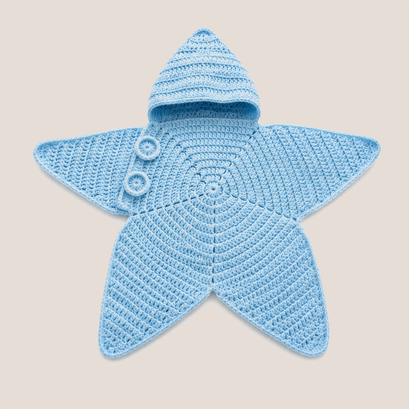 Star Knitted Baby Sleep Bag, Soft Warm Swaddle Blanket for Newborns, Cute Star Shape Sleeping Sack for Infants