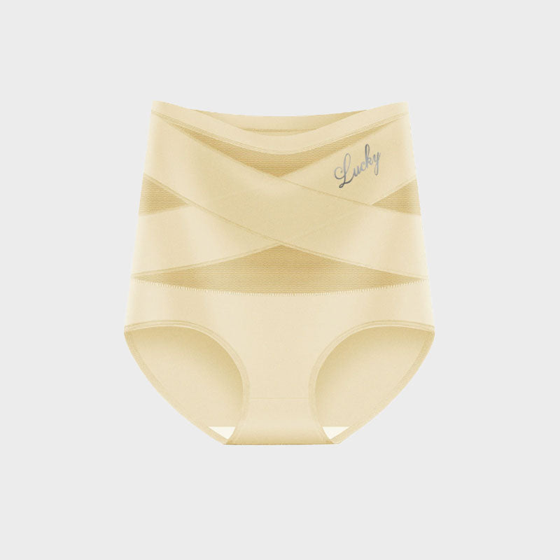 🌸Last Day-Buy 1 Get 3 Packs✨Plus-Size High-Waist Cross Tummy Control Panties