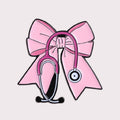 💖Last Day 50% OFF - —🎀 Pink Bow Stethoscope Enamel Pin