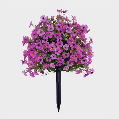 🔥 LAST DAY 50% OFF! 🏡💐Artificial Eucalyptus and Violet Ground-Insert Floral Decoration