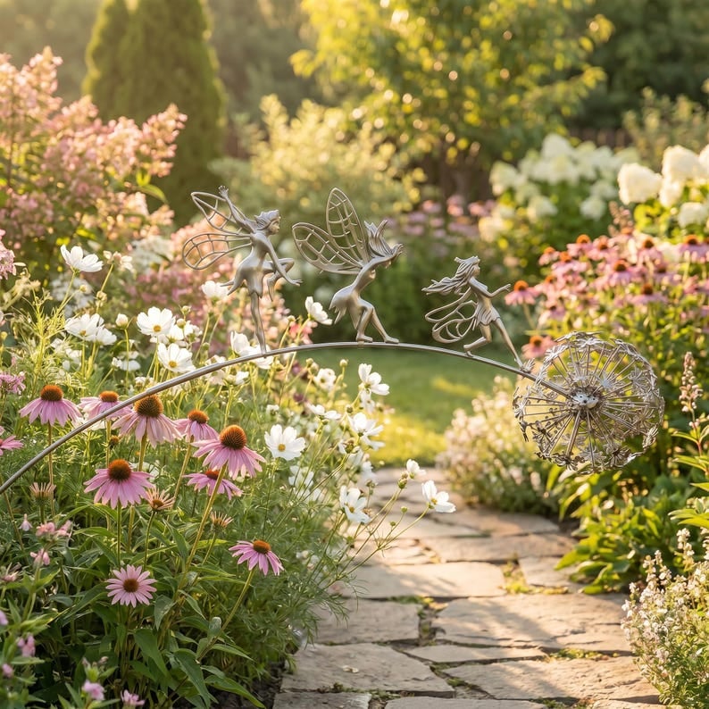🧚Dancing Fairies Garden Stake – A Little Magic Among the Flowers ✨