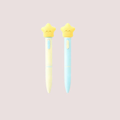 Enchanted Glow Pen: Whimsical Twist-Action & Squeezable Light-Up Topper