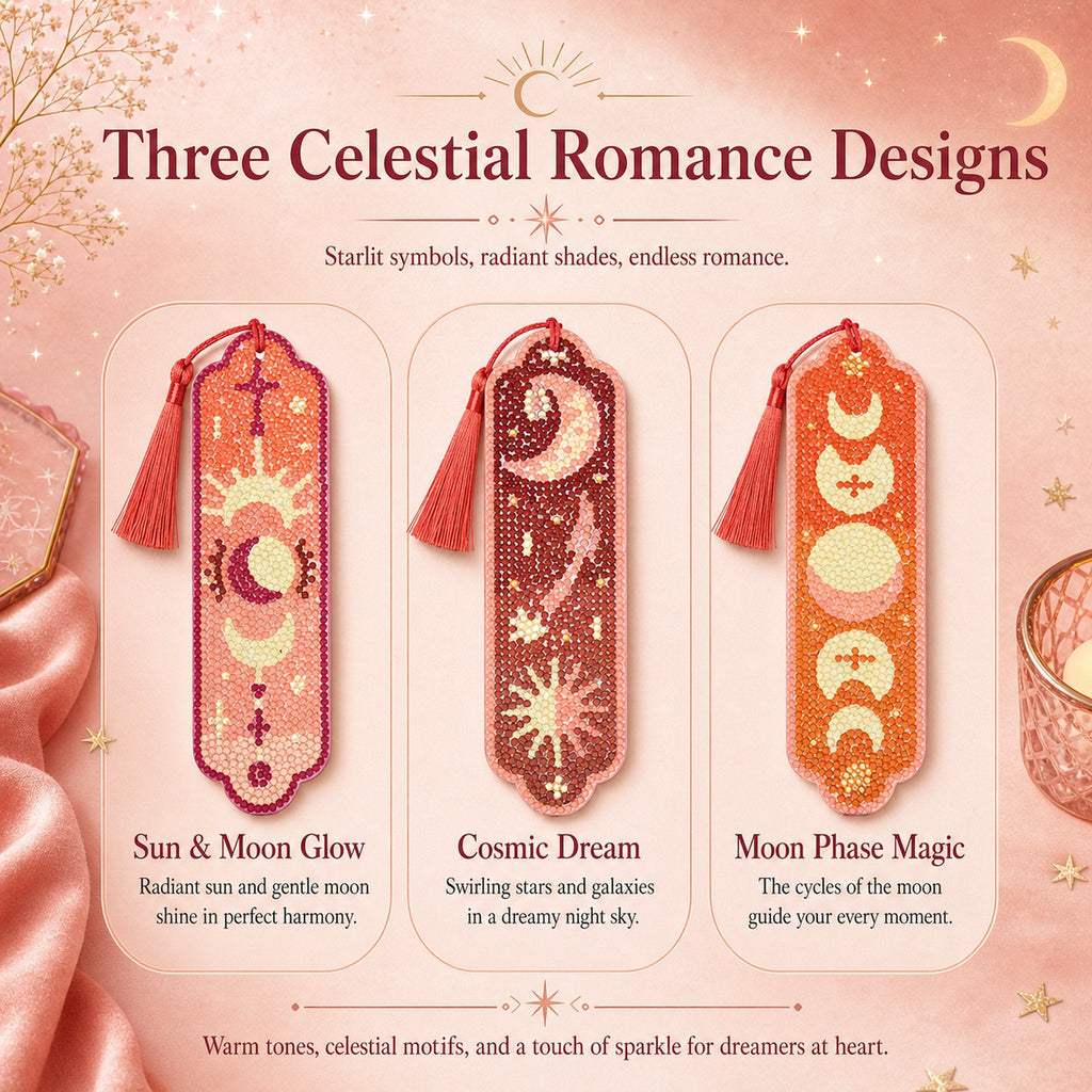 🌌Starlit Romance Diamond Art Bookmark Kit