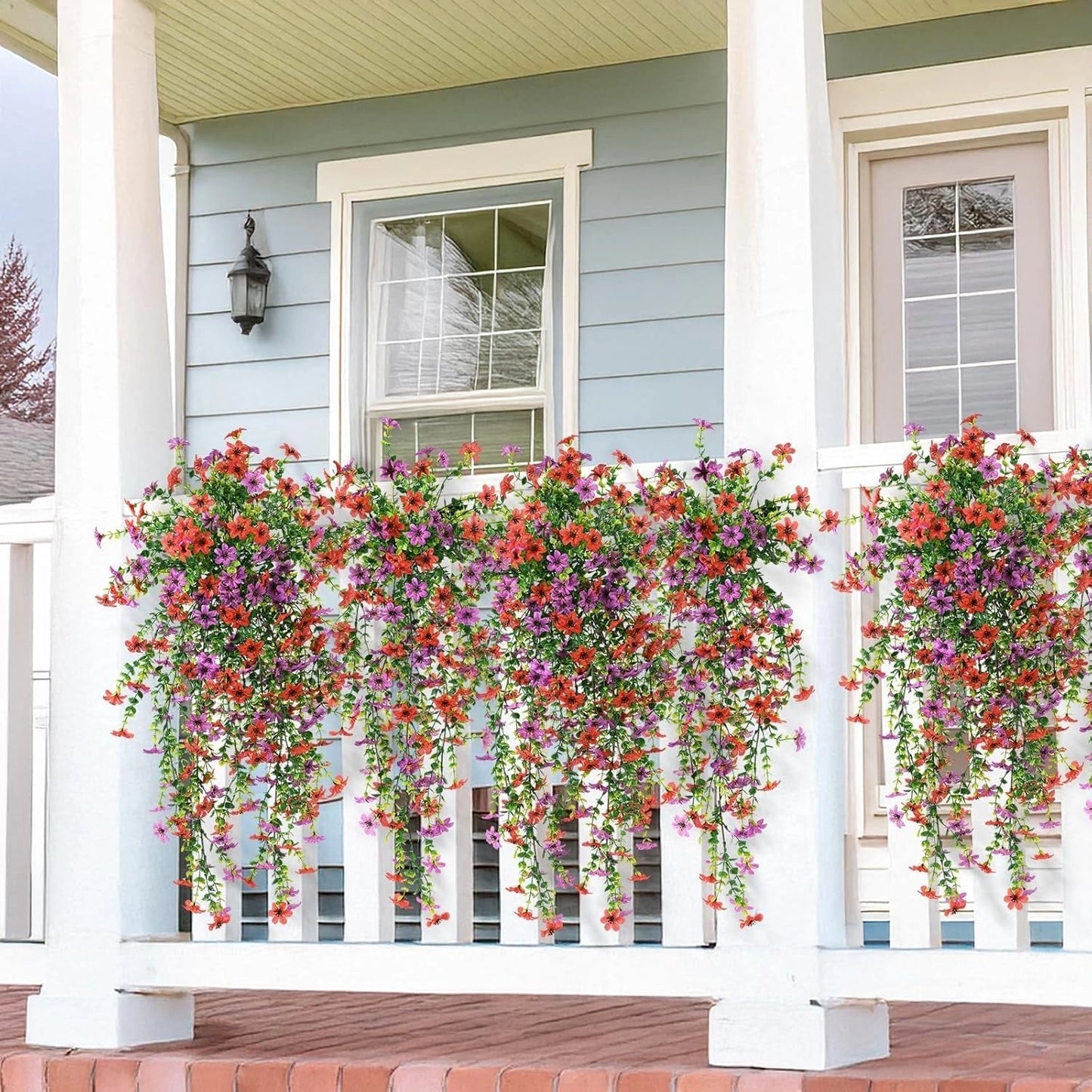 🌿Outdoor Trailing Daisy & Eucalyptus Arrangement | UV Fade Resistant
