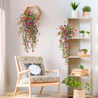 🌿Outdoor Trailing Daisy & Eucalyptus Arrangement | UV Fade Resistant