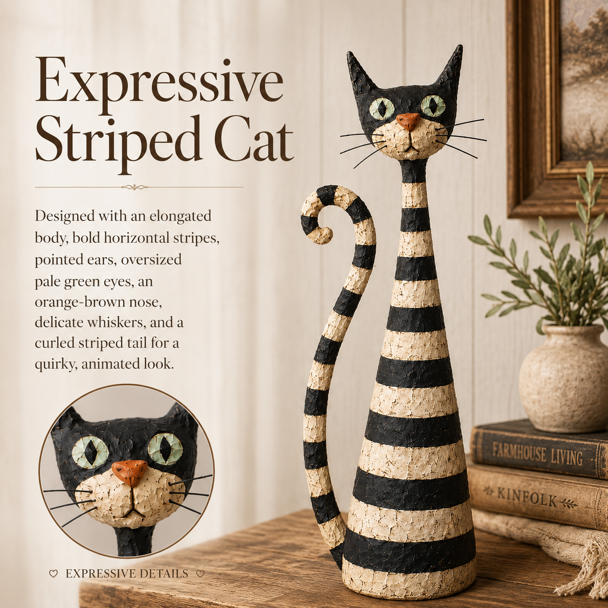 Limited Time Sale 40% OFF🎁 Vintage Cat & Lady Sculptures