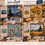 🎨 Van Gogh 3D Fabric Poke Art Kit - 🎁4-Piece Set - Buy 3,Get 1 Free & Free Shipping