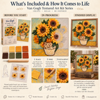 🎨 Van Gogh 3D Fabric Poke Art Kit