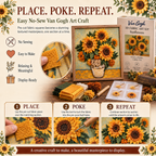 🎨 Van Gogh 3D Fabric Poke Art Kit