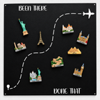 🌎✨Travel Magnet Board - 💕Every Magnet Has a Story. Every Journey Deserves a Place