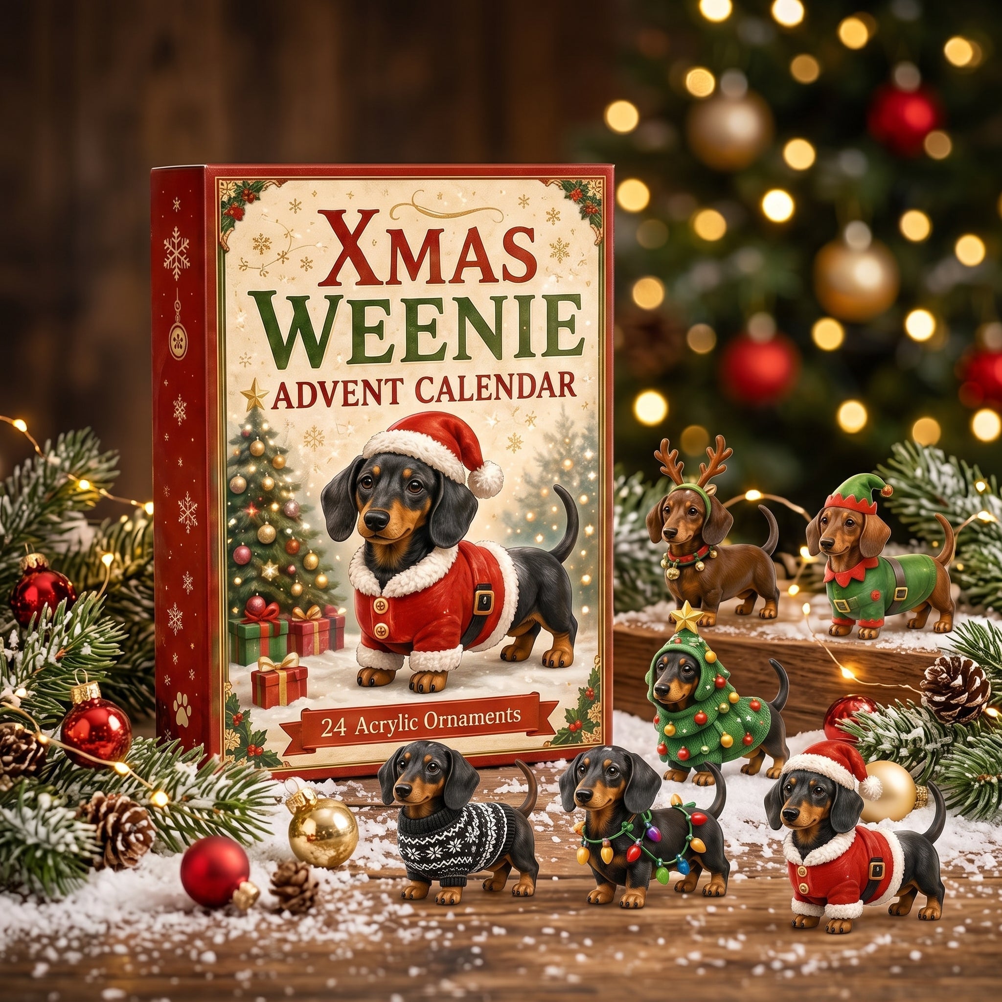 🐶 2026 Dachshund Advent Calendar — 24 Days of Holiday Surprises for Dog Lovers 🎁