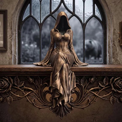 Lady Reaper - Ethereal Hooded Figure Sculpture