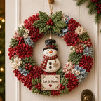 🏆Limited Time Sale 49% OFF🎁🎄 3D Fabric Poke Wreath DIY Kit