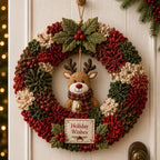 🏆Limited Time Sale 49% OFF🎁🎄 3D Fabric Poke Wreath DIY Kit