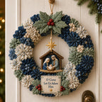 🏆Limited Time Sale 49% OFF🎁🎄 3D Fabric Poke Wreath DIY Kit