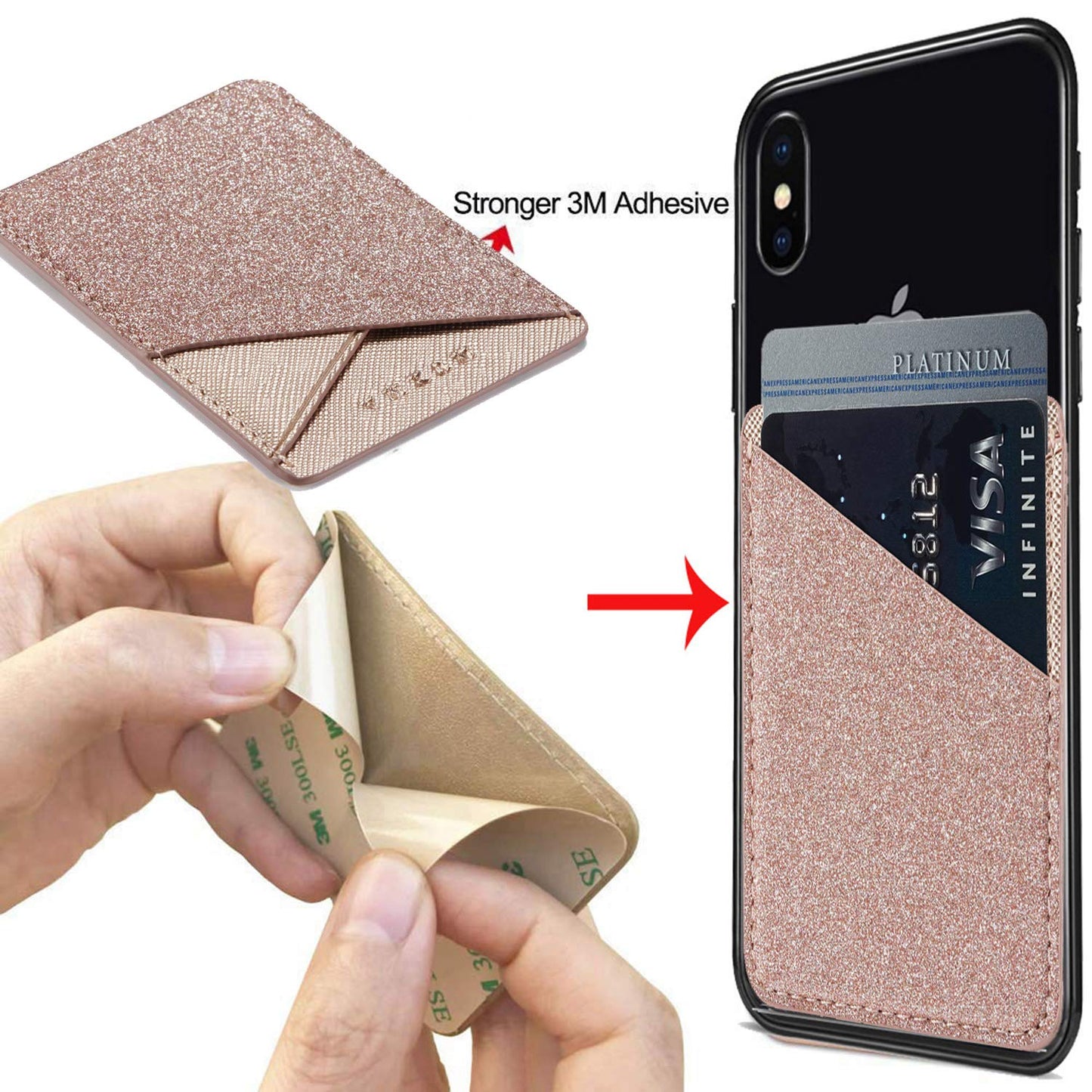 ✨Glitter Phone Card Holder