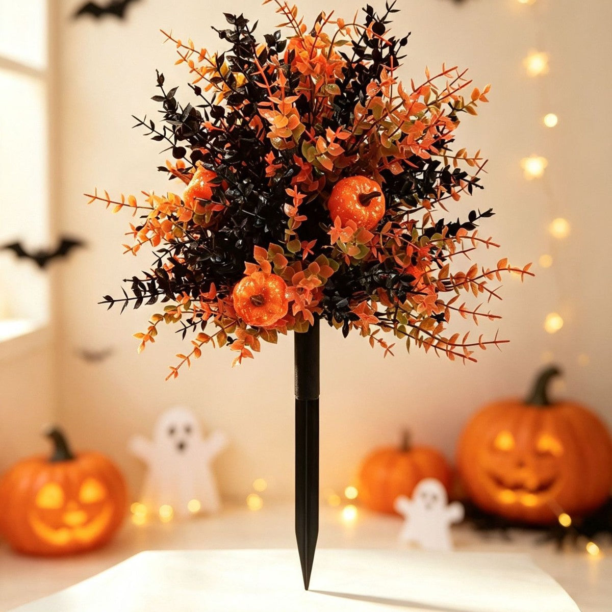🔥 Artificial Fall Pumpkin Tree Stakes – Instant Autumn Porch Decor
