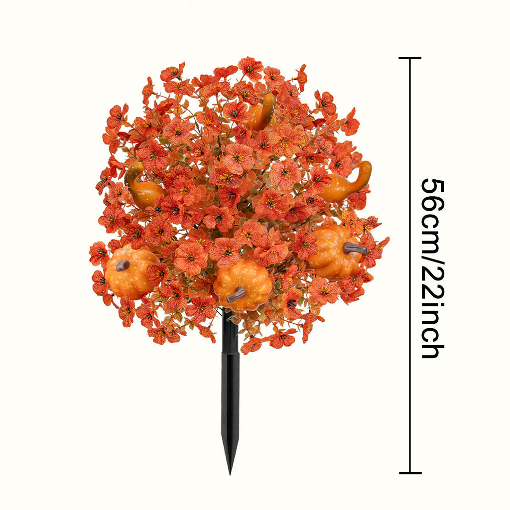 🔥 Artificial Fall Pumpkin Tree Stakes – Instant Autumn Porch Decor