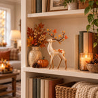 Autumn Leaf Antler Deer Figurine🦌