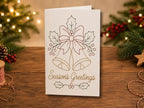 🌲Christmas Hand Embroidery Card DIY Kit | Stitch Your Way Into the Christmas Spirit ✨ 🎁