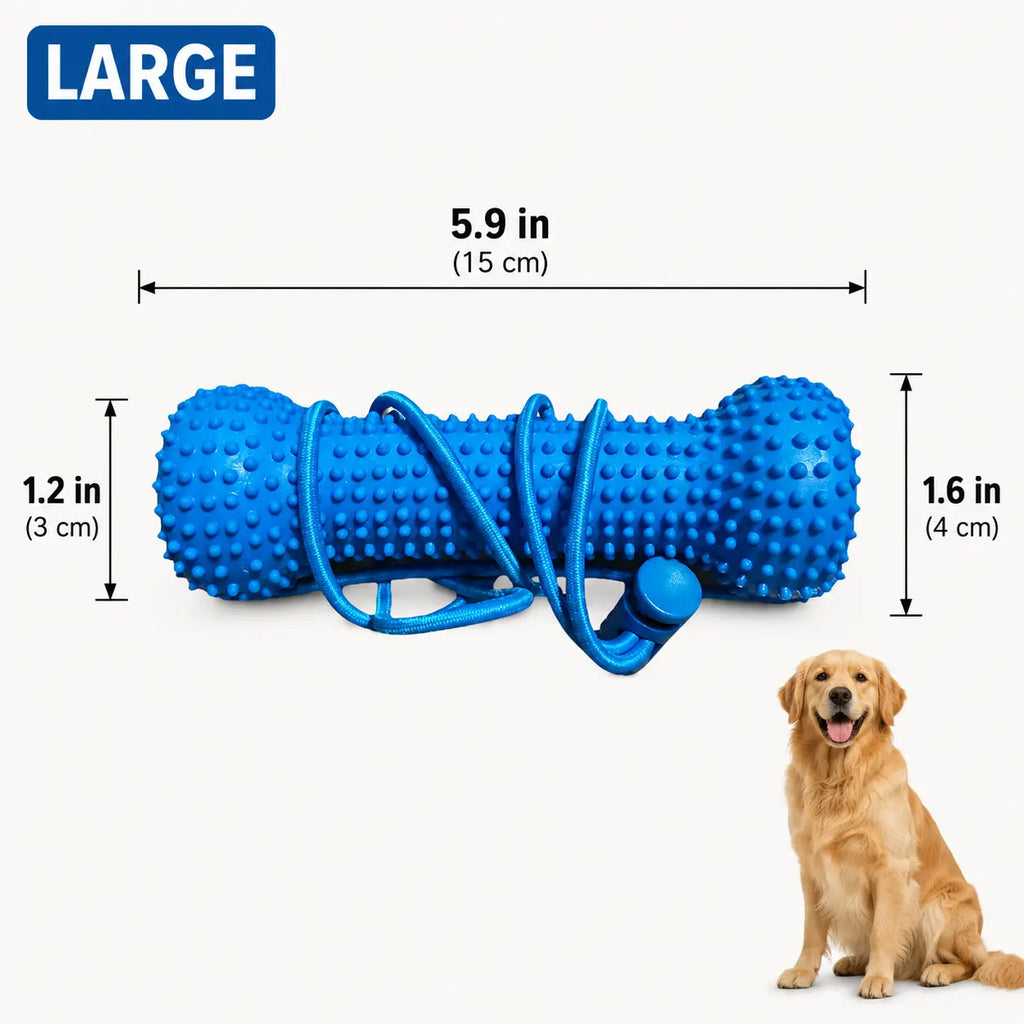 Adjustable Neck Strap Dog Tooth Cleaning Chew Stick